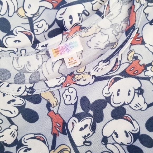 LULAROE Disney Collection Mickey Carly Swingd Dress XS - Picture 3 of 7
